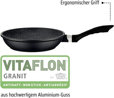 Набір каструль та сковорідок, 7 предметів, чорний Gourmet Granite GSW