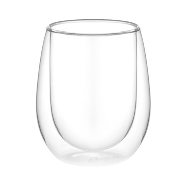 ARDESTO Набір чашок з подвійними стінками, 350мл, 2шт, боросилікатне скло, прозорий