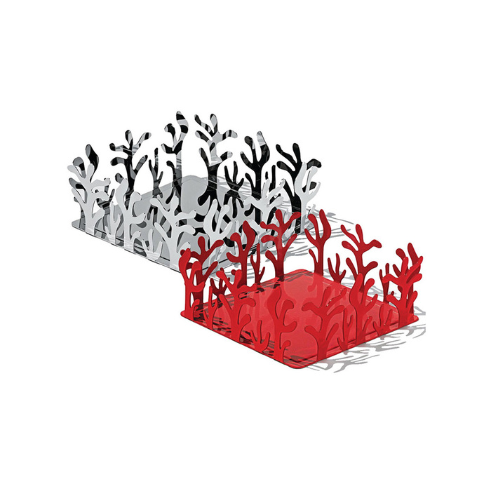 Тримач серветок 20,5х8,3х20,5 см червоний Mediterraneo Alessi