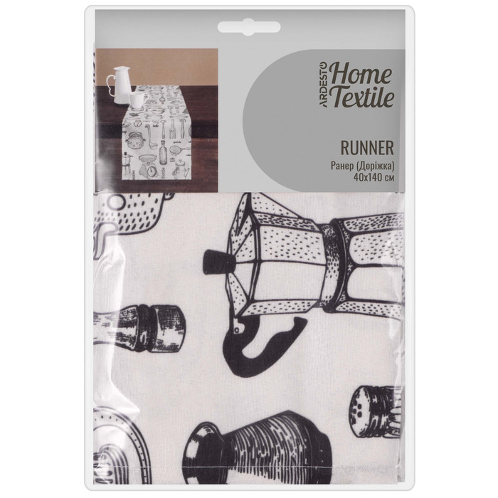 Ранер Ardesto Kitchen 40х140см, 90% поліестер, 10% бавовна
