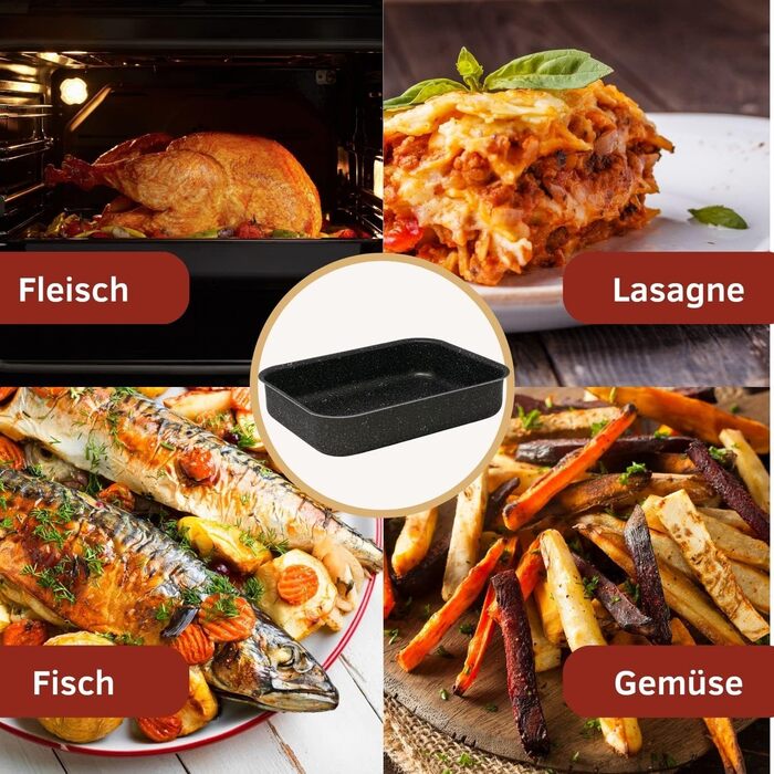 Форма для запекания 3 предмета, черный NAMAI