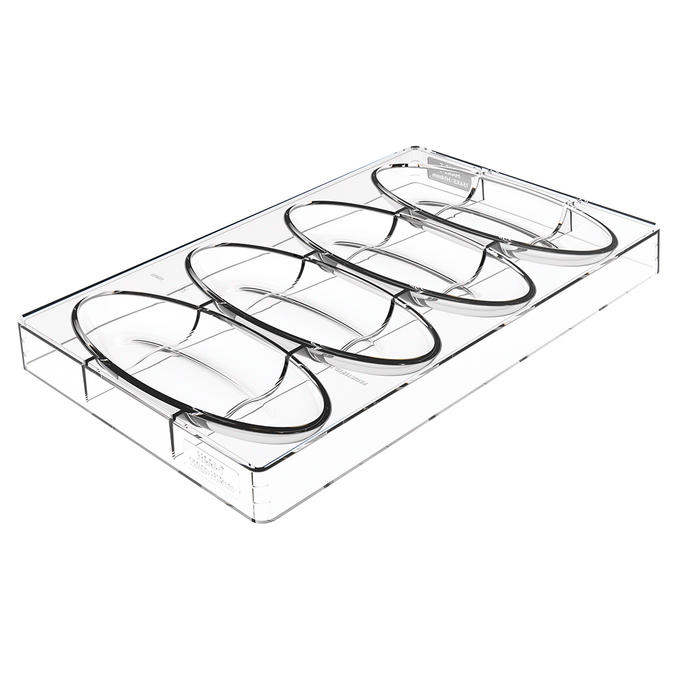 CH044 - SOGNO-T Форма для шоколаду 156x58 h14 мм (82 мл x 4)