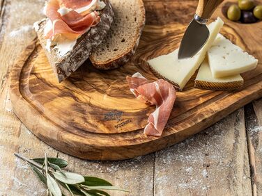 Дошка сервірувальні з оливкового дерева 43 х 20 х 2 см SOLTAKO