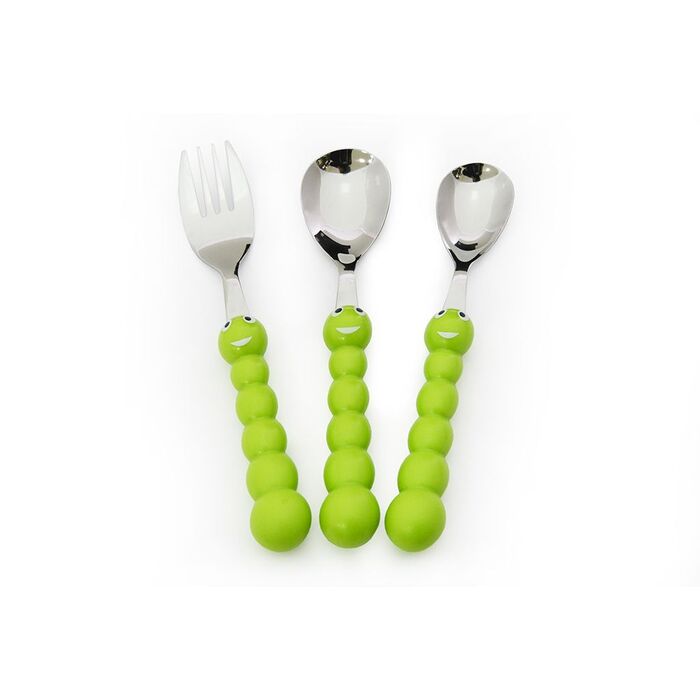 Набір столових приборів для дітей Fissman 3 предмета Гусениця (3010)