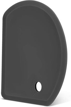 Гибкий силиконовый скребок для теста 15,2 х 11 см черный Lazymi