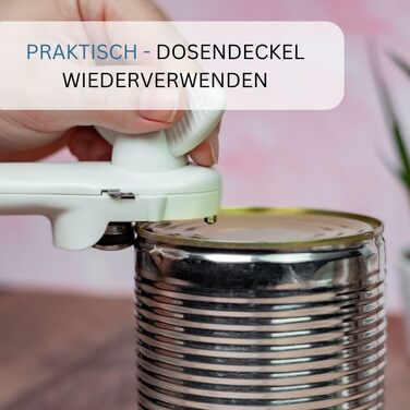 Інструкція з консервного ножа Westmark - безпечний консервний нож з плоскогубцями - велика поворотна ручка для безпечного поводження - нержавіюча сталь/пластик (білий) Klu