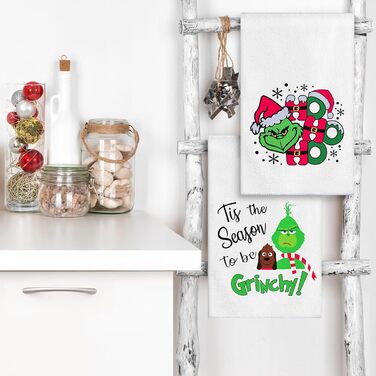 Набір з 4 різдвяних кухонних рушників 45 x 65 см, набір C Ohok