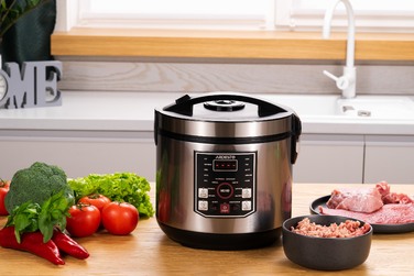 ARDESTO Мультиварка MC-P21, 860Вт, чаша-5л, електр. керування, книга рецептів, нерж. сталь+пластик, срібляста