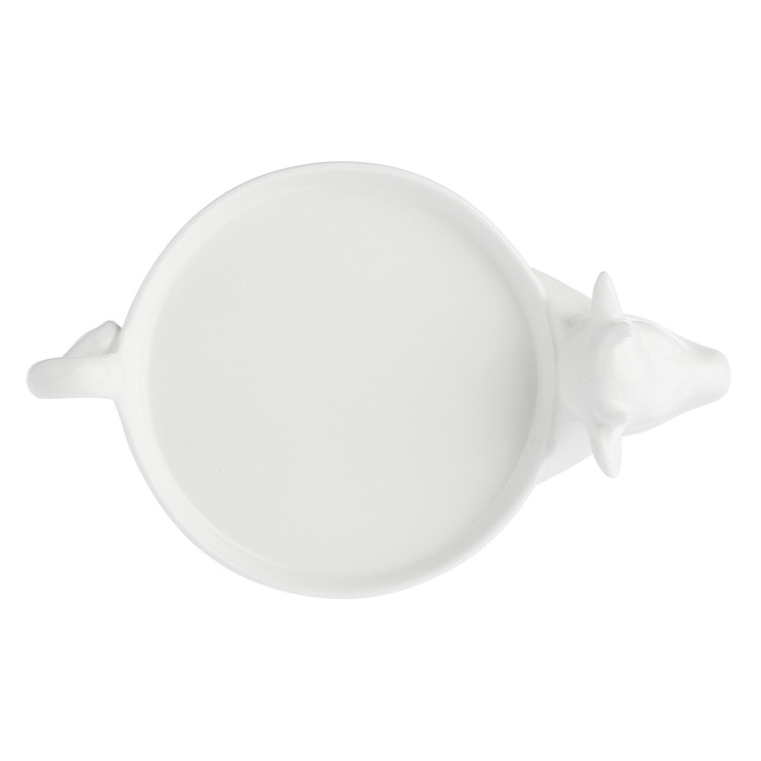 Тарелка сервировочная La Porcellana Bianca FATTORIA, 'корова', фарфор, диам. 16 см