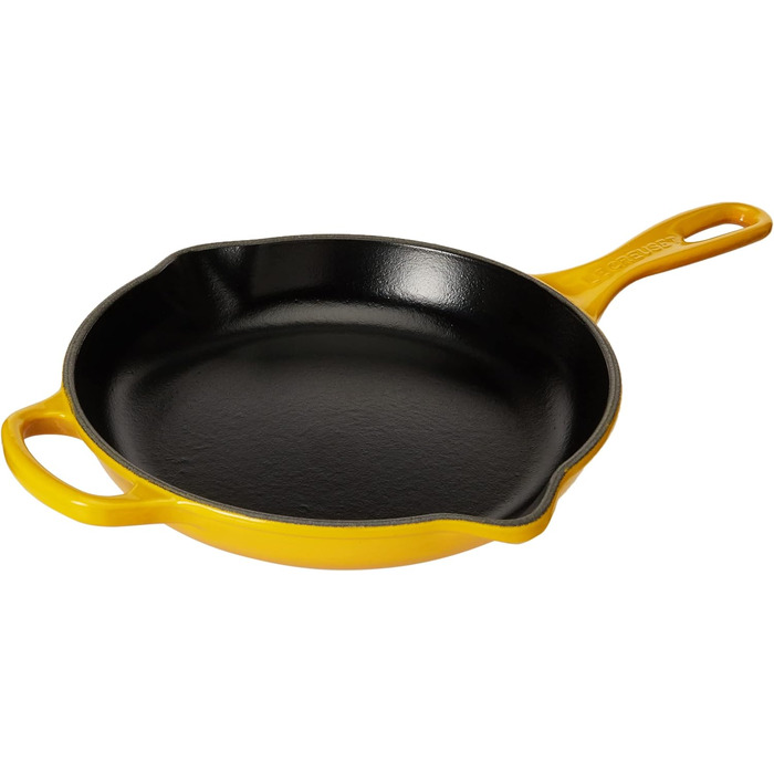 Чавунна сковорода LE CREUSET Signature, кругла, Ø Для всіх типів плит, вкл. підходить для індукції, 1,93 кг, гранат, 20182239490422 (Нектар, 23 см)