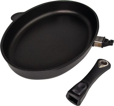 Сковорода для рыбы со стеклянной крышкой MaxxGoods