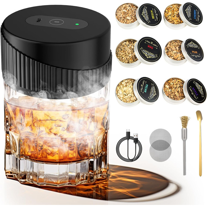 Набір для копчення коктейлів, 7 предметів Zilchx