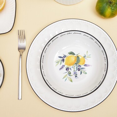 Набор из 2-х глубоких тарелок Fissman 18 см PROVENCE фарфор (13625)