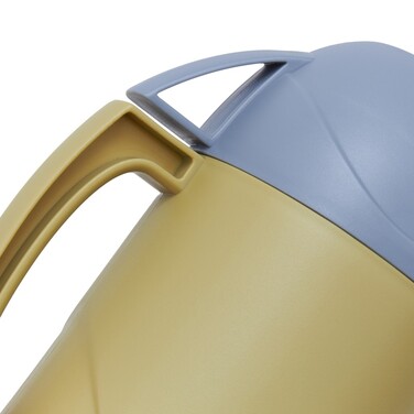 Термос Fissman 1000 мл, колір зелений пластиковий корпус зі скляною колбою (19849)