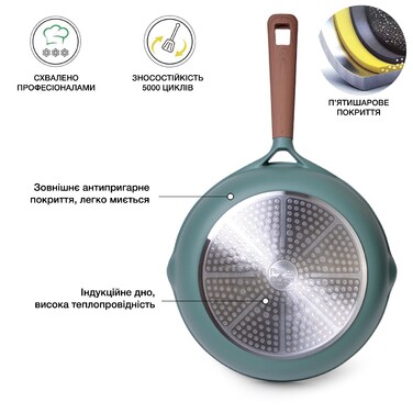 Сковоріда для жарки Fissman FIRENZE 28x7 см (14278)