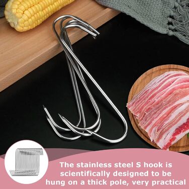 Набор крючков для коптильни из нержавеющей стали 20 шт 15 см SOGHO