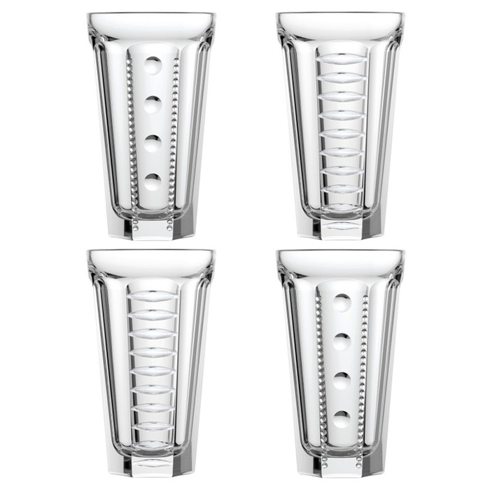 Стакан 340 мл, набор 4 шт., 2 разных дизайна, Saga, La Rochere