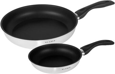 Набор профессиональных сковород 20 см и 28 см, 2 предмета Klamer