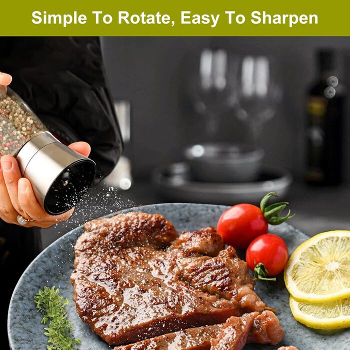 Набір з 2 млинів для солі та перцю 200 мл Gucass