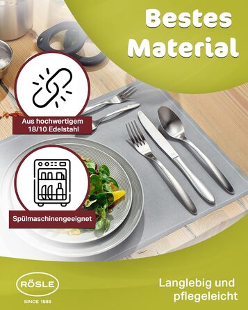 Набір столових приборів на 12 осіб 60 предмети Rosle