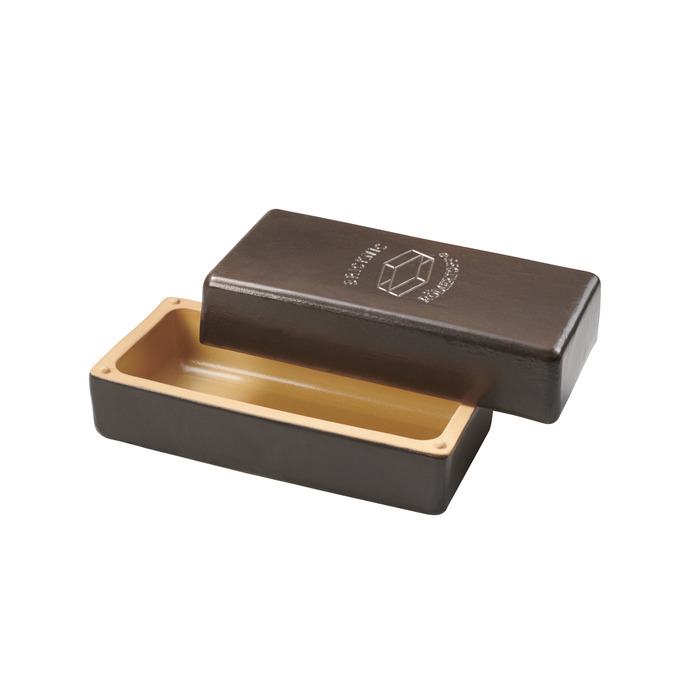 Ємність для запікання в формі цегли для барбекю, чорний, BLACK EDITION Römertopf