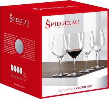 Келих для бордо 650 мл, набір 4 предмети, Authentis Spiegelau