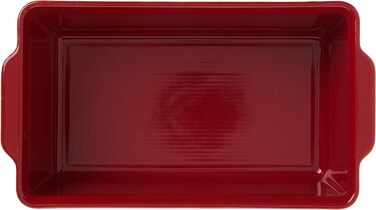 Хліб Emile Henry Bread Bakker, кераміка, вугілля, 25x15x12,5 см (червоний, 240x150 мм)