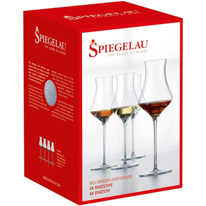 Набір для мартіні з 4 предметів, кришталеве скло, 260 мл, Willsberger Anniversary, 1416150 (келихи Digestif)