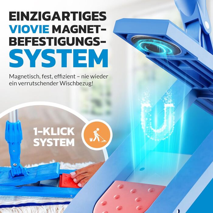 Преміальна бавовняна швабра 150 см VIOVIE