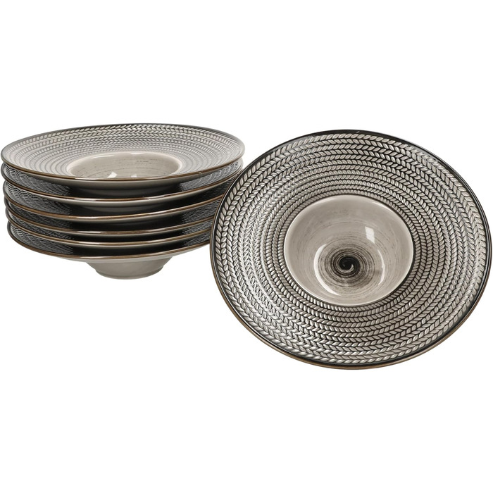 Набір із 6 тарілок для пасти 26 см MÄSER