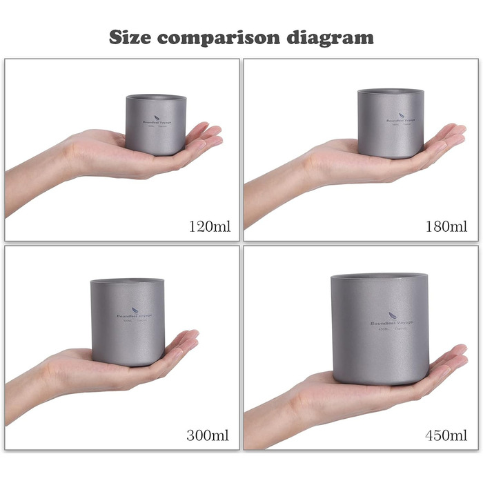 Складний кавовий посуд для напоїв 4 шт. Ti3032D Boundless Voyage