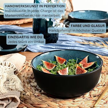 Кам&39яні миски для пасти 6 предметів, набір мисок для пасти на 6 осіб, набір мисок, придатний для миття в посудомийній машині та мікрохвильовій печі, велика багатофункціональна миска темно-сірого кольору 750 мл КОЛЕКЦІЯ VALUE (Vigo, миски 6 предметів)