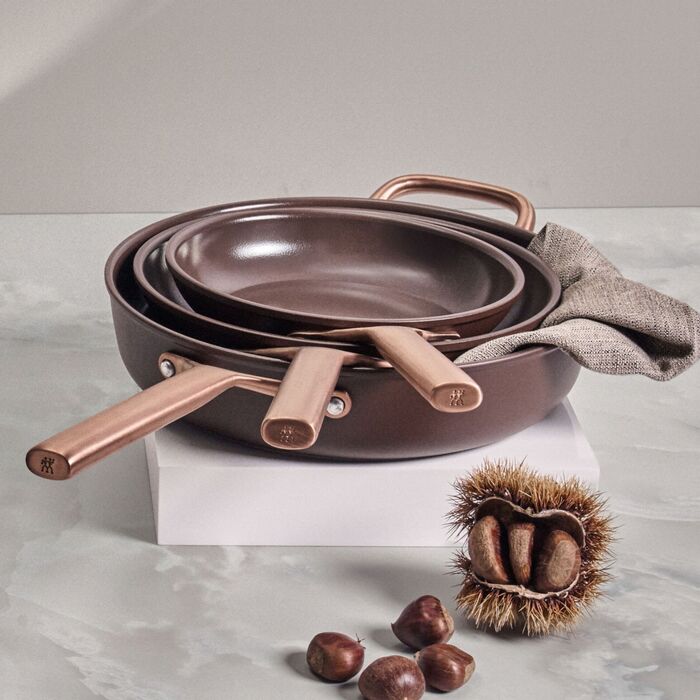 Набір з 2 сковорід 24 та 28 см, коричневі Milano Zwilling