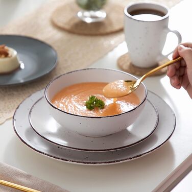 Столовий сервіз із керамограніту, набір із 40 предметів vancasso