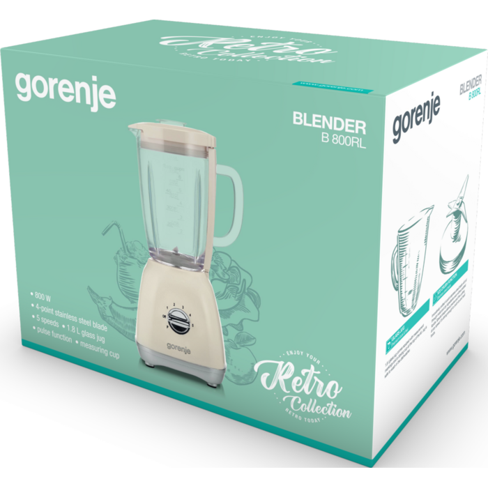 Стационарный блендер Gorenje B 800 RL (LW-9613G1) (6485800)