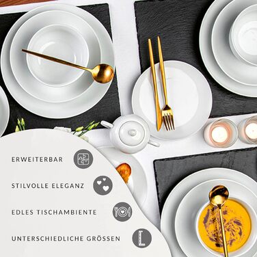 Кавовий набір 12 шт. на 6 персон, порцеляна, білий Sänger