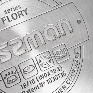 Набір посуду зі скляними кришками 6 предметів FLORY Fissman