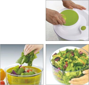 Сушарка для салату маленька 2,6 л з кришкою, Tavialo