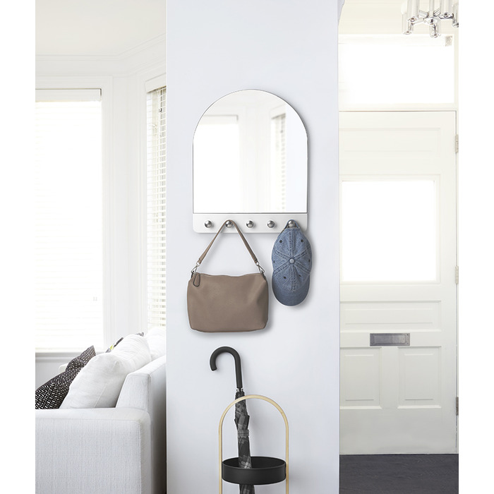 Дзеркало настінне 40,3х50,7х3 см біле Peek Umbra