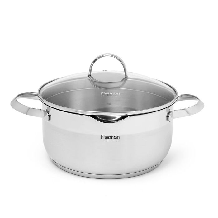 Кастрюля со стеклянной крышкой 24 см 5 л CALLISTO Fissman