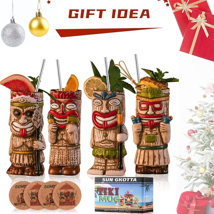 Коктейльні склянки у гавайському стилі USEEKRIL