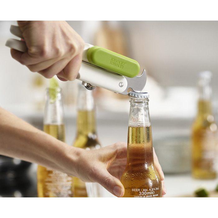 Открывалка для банок 3 в 1 белая Joseph Joseph