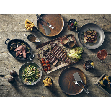 Страва овальна 820 мл, 24x17.3х3.4 см чавунна з двома ручками, GenWare