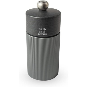 Лінія млина для перцю 12 см чорний перець - Класичне регулювання помелу - Алюміній та дерево з ущільненням PEFC - Carbon One Size Carbon - 12 см