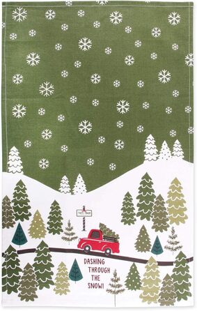 Набор из 2 рождественских кухонных полотенец 45,7 x 71,1 см, Tree Farm DII