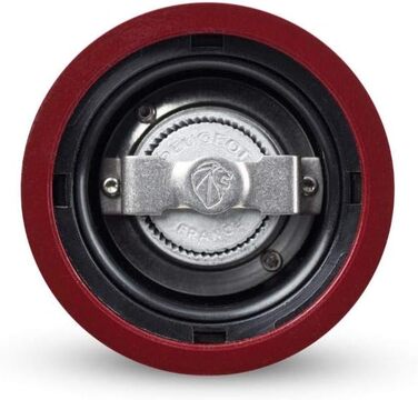 Ручний млин для перцю Peugeot Paris, регулювання помелу u'Select, висота дерево, чорний, 23720 (18 см, червоний лакований)