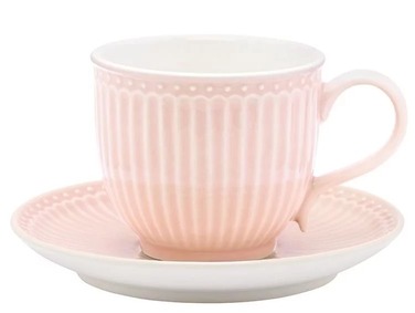 Кавова пара 8,5 см, світло-рожева Alice GreenGate