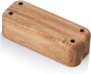 Терка дрібна з дерев'яним контейнером для збору, прямокутна, срібляста AdHoc