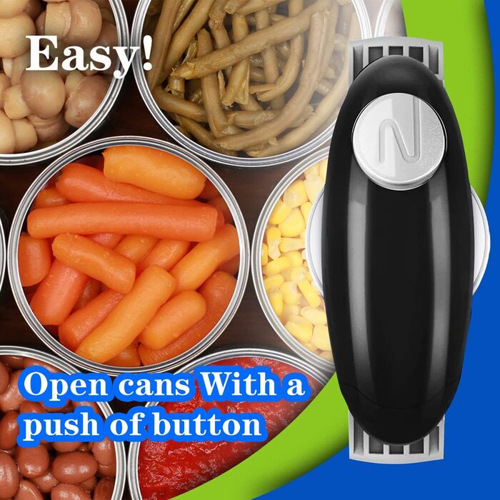 Відкривачка для банок електрична чорна Chulovs