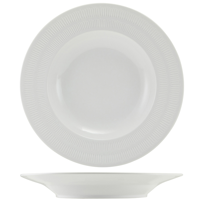 Тарілка для пасти 28.5 см, Incise Porcelain Solara, GenWare